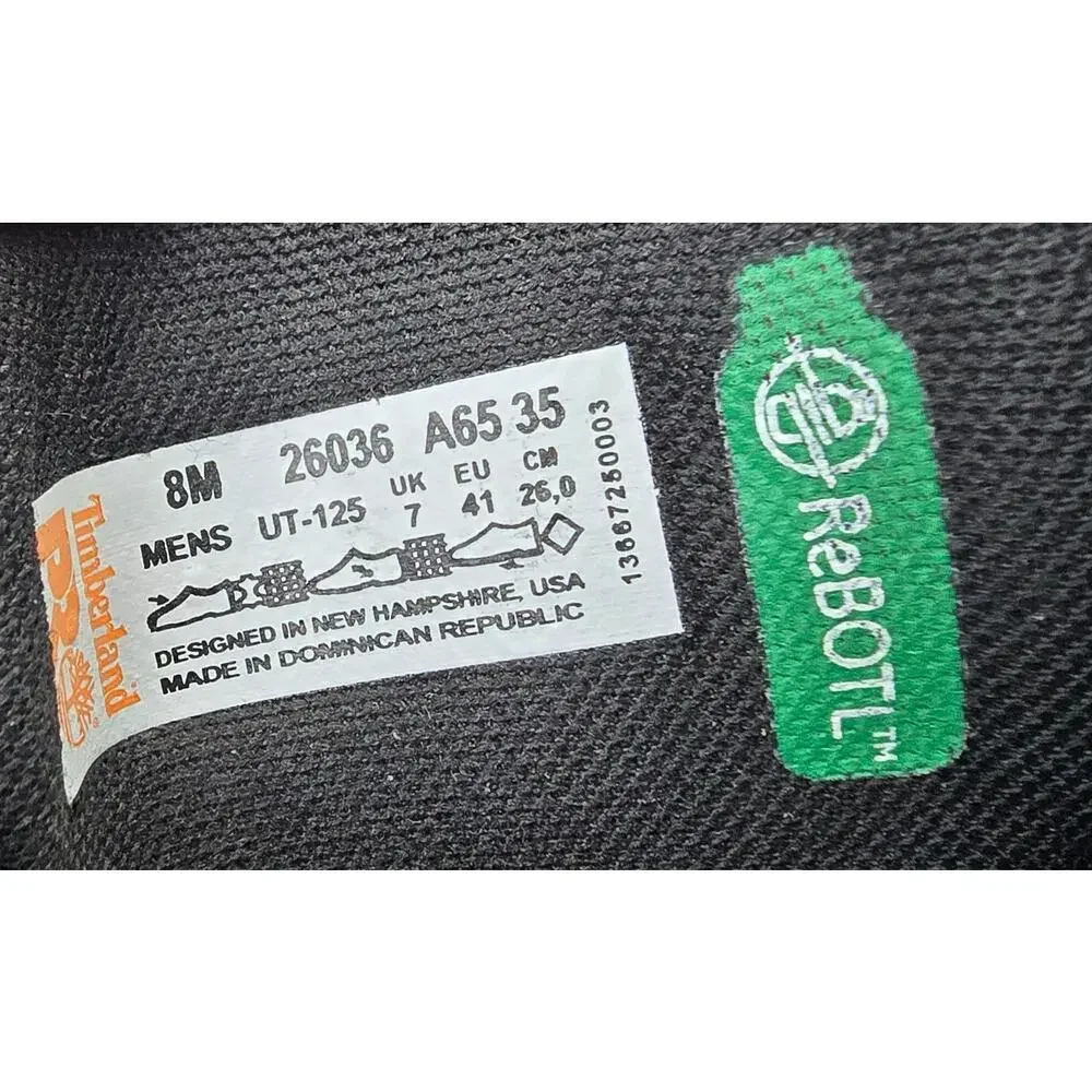 Timberland Pro Black Leather Work Boots Waterproof ASTM Insulated 200g Men's 8M
